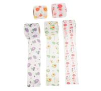 Toyvian 1 Jeu Bandes Cohésives Auto Adhésives Élastiques Lot Pour Sports Raisin Avocat Fraise 5 Rouleaux