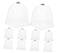Toyvian 1 Jeu Cloche De Jardin Protecteur De Plantes Respirant pour Humidité Et La des Semences Et Fleurs sous Conditions Climatiques 10 Pièces