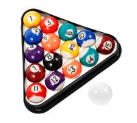 Toyvian 1 Jeu De Mini De Billard : De Billard De Style Américain avec Support - Fournitures De Billard Portables en Résine pour Jeux D'intérieur Et Divertissements en