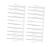 Toyvian 1 Jeu Épine D'oiseau Bande De Pointe Trousse Effarouchement des Oiseaux Pointes De Toit De Pigeon De Plein Air Effaroucheur Oiseaux Prévenir Acier Inoxydable Dissipateurs 2 Pièces
