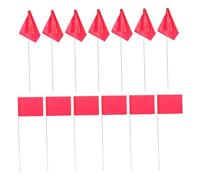 Toyvian 1 Jeu Lot De Drapeaux De Marquage Colorés Avec Piquets Pour Pelouse Irrigation Et Construction Signaux Pour Jardin Et Travaux De 100 Pièces