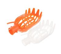 Toyvian 1 Jeu Outils De Cueille Fruits avec Panier Amovible pour Pommes Oranges Mangues Persimmons Et Autres Fruits 2 Pièces