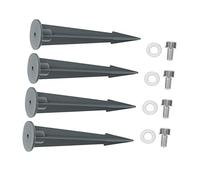 Toyvian 1 Jeu Piquets De Remplacement pour Lumières Extérieures De Accessoires pour Piquets De Jardin Fixation Stable Et Résistante Aux Intempéries pour Lampes Solaires Et De 4 Pièces