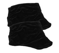 Toyvian 1 Paire Couvre Chaussures de Patinage Velours pour Patins à Glace roulettes Protection Complète Durable et Multifonctionnelle de Couleur Noire