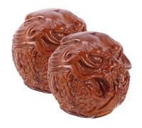 Toyvian 1 Paire de Balles de Massage Mains en Petites Balles Portables pour Exercices de Motricité Fine et Relaxation des Doigts Adaptées aux Personnes Âgées