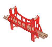 Toyvian 1 Pc Piste Jouet Pont De La Voie Ferrée Assembler Le Pont Ferroviaire Accessoires D'extension Ferroviaire Voies Ferrées Ascendantes Enfant en Bois Table à Manger Universel