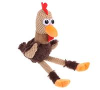Toyvian 1 pièce Mâcher Peluche pour Chien et Chat Forme de Coq pour Établir Une Meilleure Relation et Attirer Attention des Animaux Améliore Comportement de Morsure et Offre du Aux