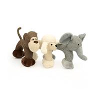 Toyvian 1 Pièce Peluche pour Squeaker Accessoire pour Mâcher Éveiller Intérêt Singe Café