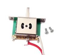 Toyvian 1 Set Faisceau de Câblage Précâblé Guitare Électrique Interrupteur à Bascule 3 Positions, 1 Potentiomètre de Volume 250k, 1 Potentiomètre de Tonalité Robuste Gu103