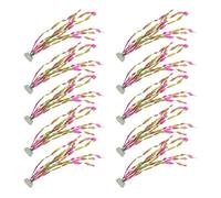 Toyvian 10 Algues Artificielles pour Aquarium en Plastique Souple Décoration Paysagère Fausses Algues Rouge Foncé 10 Pièces Résistantes à L'Eau Douce et Salée Faciles à Nettoyer