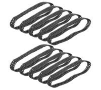 Toyvian 10 Chenilles en Caoutchouc Flexibles Noires pour Chars Rc, Accessoires de Remplacement pour Robot à Monter Soi-même, Pistes Antidérapantes pour Jouets Radiocommandés,