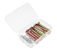 Toyvian 10 Ensembles Lot de Goupilles de Cisaillement pour Déneigeuse Kit de Goupilles Fendues Métalliques Robustes pour Accessoires de Souffleur à Neige Remplacement Rapide et Haute