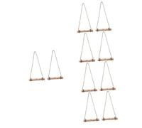 Toyvian 10 Ensembles Un Petit Pendaison Murale décor Ferme Cintre Accessoire Jardinage Accessoires Jardinage Pendentif en Bois cultivateur de Plantes suspendues Corde de