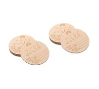 Toyvian 10 Pcs Prendre des Photos De Copeaux De Bois Kit De Fonte du Ventre Grossesse Fille Décor De Crèche Annonce De Naissance Signe Le Cadeau Cadeaux Nouveau-Né Annonce Signe Suite