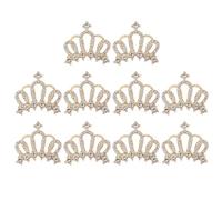 Toyvian 10 pièces Accessoires Cheveux Couronne DIY Éléments Décoratifs pour Serre-tête Bijoux de Coiffure Dorés