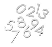 Toyvian 10 Pièces Autocollant Numéro de Porte 0-9 en ABS Argenté pour | Plaque Adresse Maison, Usage Extérieur, Format 6cm, Style Adhésif Discret, pour Appartement et Villa