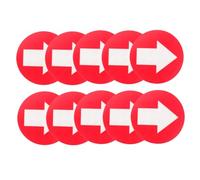 Toyvian 10 Pièces Autocollants Flèches Directionnelles Réfléchissantes pour Camping Marqueurs Adhésifs Étanches Idéaux pour Indiquer Chemins et Sécuriser Zones de Circulation