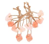 Toyvian 10 Pièces Bloc de Sel à Lécher Naturel pour Lapins et Animaux D'élevage avec Corde, Enrichissement Minéral Naturel et Absorption des Nutriments, pour Ferme et Animaux Sauvages