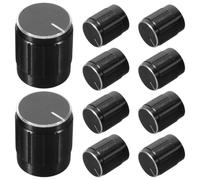 Toyvian 10 Pièces Bouton Rotatif de Variateur pour Lampadaire Noir, | Surface Antidérapante, Installation Rapide, Compatibilité, pour Lampe de Sol et Commande