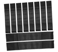 Toyvian 10 Pièces Brassard de Deuil Élastique Noir Armband Commémoratif pour Funérailles Respect et Mémoire pour Policiers et Équipes