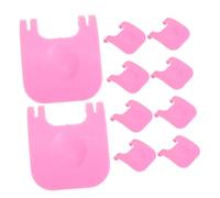 Toyvian 10 Pièces Clips de Fixation pour Cage Animaux Boucle Détachable pour Sécurisée Accessoires pour Hamsters Chiens et Oiseaux Facile et Durable Design Élégant Rose