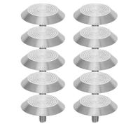 Toyvian 10 Pièces Clou D'avertissement Tactile, Indicateur D'avertissement Tactile en Acier Inoxydable, Argenté, pour Voie Piétonne Publique et Stations de Métro, Sécurité Routière