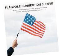 Toyvian 10 Pièces Connecteurs de Mât de Drapeau Abs Accessoires de pour Rallonge de Poteau de Installation Facile et Stable pour Usage Extérieur