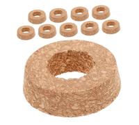 Toyvian 10 pièces Couvercles Liège pour Jardinières Verre Hydroponique Bouchons Bois avec Trou Central pour Vases Transparents Décoration Polyvalente pour Culture et Ambiance Intérieure