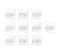 Toyvian 10 Pièces Crochet Adhésif Mural Pp sans Perçage pour Chambre | Fixation Murale Autocollante, Design sans Clou, Maintien Propre