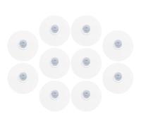 Toyvian 10 Pièces Crochets à Ventouses pour Verre, PVC Transparent, 5,3cm | Fixation sans Perçage, pour Fenêtres et Tables en Verre, Maintien Ferme, Usage Simple