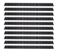 Toyvian 10 Pièces de Pics Anti-Oiseaux en Plastique Noir Protection Jardin et Pelouse Barrière Piquante Résistante aux Intempéries pour Extérieur Pigeons et Autres Animaux Indésirables