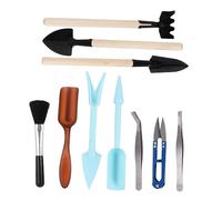 Toyvian 10 Pièces Ensemble D'outils De Jardin Mini-Pelle Houes pour Le Jardinage Outils à Main Outils De Plantes Fournitures De Jardinage Mini Outils De Jardinage Outil De Plantation Bleu