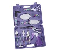 Toyvian 10 Pièces Kit de Jardinage Râteau Sécateur Outils de Jardin Heavy Duty pour Hommes Femmes