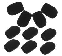 Toyvian 10 Pièces Lot de Bonnets Microphone Mousse Dense Pare Brise Bruit pour Microphones Standard Portables Housse Protection Compatible Multiples Marques et Amélioration Audio