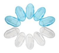 Toyvian 10 Pièces Lot de Brosses à Dents Doigt Silicone Souple pour Garçon Fille avec Étuis Nettoyage Précis des Gencives et Langue Nés et Nourrissons