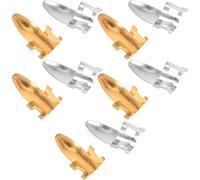 Toyvian 10 pièces Médiators Métalliques Réglables Acier Inoxydable pour Guitare Acoustique et Électrique Onglets et Picks pour Basse et Ukulélé Amélioration Du et Confort