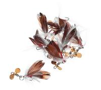 Toyvian 10 Pièces Micro Fishing Lures with Propeller Hooks Lightweight Artificial Fly Tackle for Bass and Trout in Freshwater Lakes Rivers and Streams