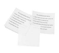 Toyvian 10 pièces Patchs de Réparation Auto-adhésifs TPU pour Boudins Gonflables Kit Résistants et Faciles à Utiliser pour Réparation Rapide de Piscine Anneaux de Natation et Matelas