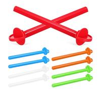 Toyvian 10 Pièces Perchoir pour Perroquet, en Plastique | Configuration Multi-perchoirs, pour Cage à Oiseaux et Dressage, Adapté aux Conures et Perroquets