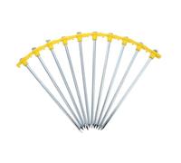 Toyvian 10 Pièces Piquets De Tente pour Camping Randonnée Extérieur Enfoncement Facile avec Maillet Fixation Solide Vents Violents