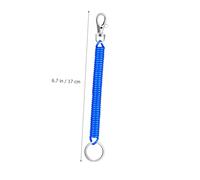 Toyvian 10 pièces Porte-clés Spirale Extensible Lot de Cordon Ressort Élastique Porte Clés Rétractable Pratique pour Clés Badges et Accessoires Maintien Sûr