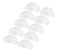 Toyvian 10 pièces Porte-serviettes Plastique Transparent Support Serviette Papier Élégant Polyvalent pour Cuisine Bar Restaurant Fête