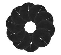 Toyvian 10 Pièces Racine Réutilisable Barrière pour Arbres De Paillis Non Tissé Anneau De Protection De Tronc Tapis Aménagement Paysager Tissu Anti-Herbe pour Extérieur Et Plantation