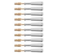 Toyvian 10 Pièces Rc Airplane Push Rod Connectors Self-Locking Metal Clevis Clips for Fixed Wing and Helicopter Remote Control Model Aircraft DIY Parts