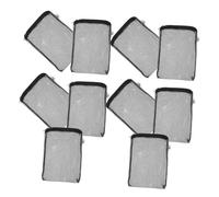 Toyvian 10 Pièces Sacs Filtrants Réutilisables pour Aquarium avec Fermeture Éclair Maille Fine pour Médias Filtrants Lot pour Anneaux Céramiques et Actif Accessoires pour Filtration Eau