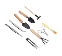 Toyvian 10 Pièces Set Outils de Jardinage Multifonction pour et Plantes Pot Transplantation Désherbage et Adapté Aux Jardiniers Intérieur et Petits