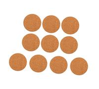 Toyvian 10 Pièces Tapis De Jardinière en Liège Corège en Liège Assiettes Soucoupe Écorce De Liège Absorbant Plateau De Casserole Entourer Mis en Pot Plaque Coussin De Liège Film PP
