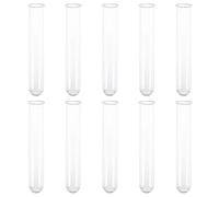 Toyvian 10 Pièces Tubes à Essai Verre avec Rebord Flacons Scientifiques pour Expériences et DIY Accessoires Pratiques et Sécurisés