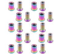 Toyvian 10 Pièces Vis de Pédalier VTT Courtes Acier Inoxydable Boulons de Fixation Multicolores pour Manivelle Résistants et Faciles à Installer pour Réparation et Entretien de Vélo