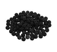 Toyvian 100 Boules Biologiques de Filtration pour Aquarium Noir en Coton et Plastique, Accessoires pour Aquarium pour Éviter Les Résidus et Réduire la Mortalité des Poissons